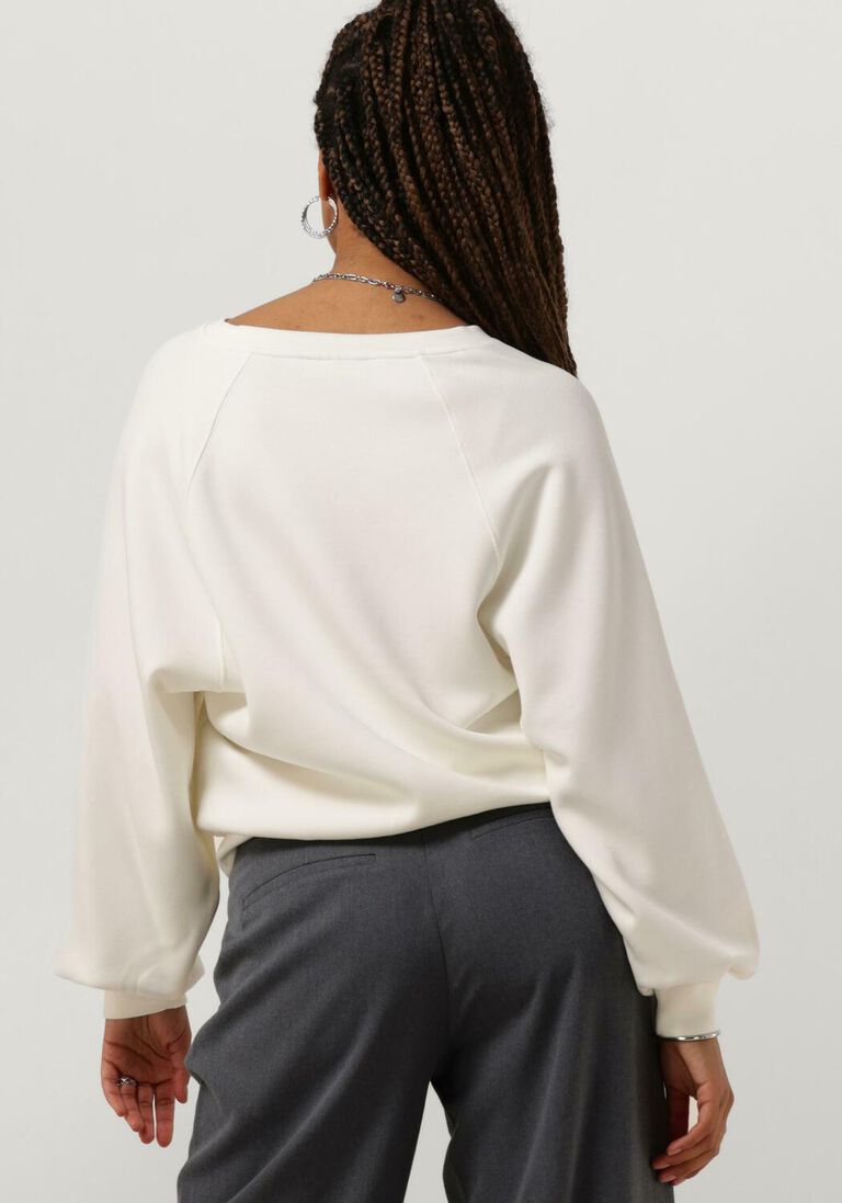 MSCH COPENHAGEN ecru msch copenhagen sweater mschnelina ima q raglan v sweatershirt