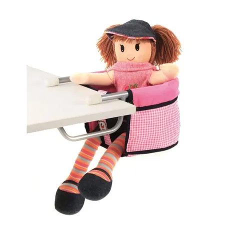 Bayer Chic Puppen-Tischsitz, Pink Checker