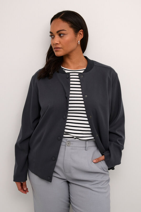 Kaffe Curve KCmerla Jacket Black oyster