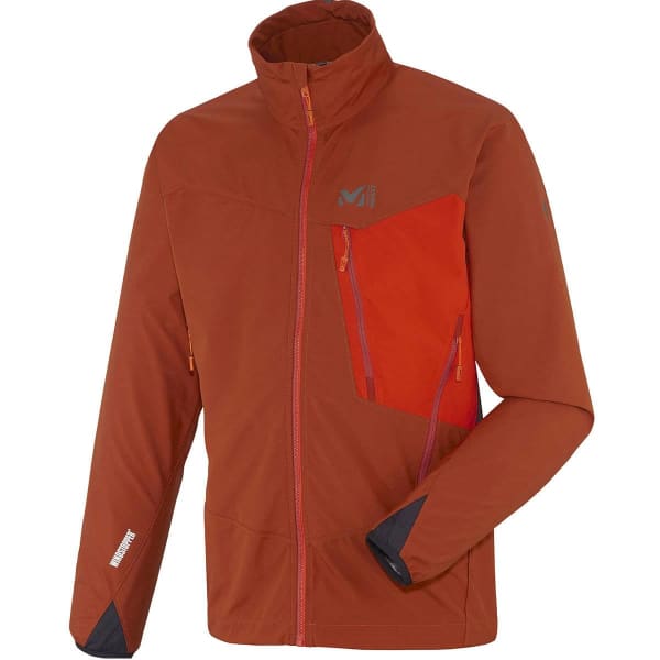 Softshell randonnée MILLET MILLET GREPON WDS LIGHT JKT RUST/BRIGHT ORANGE 17 RUST/BRIGHT ORANGE