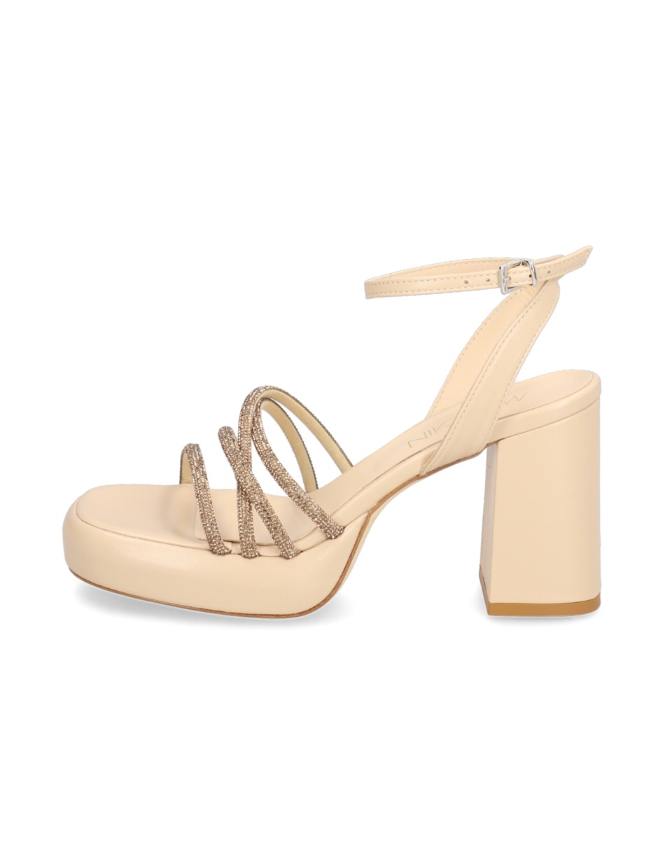 Veloursleder Sandale