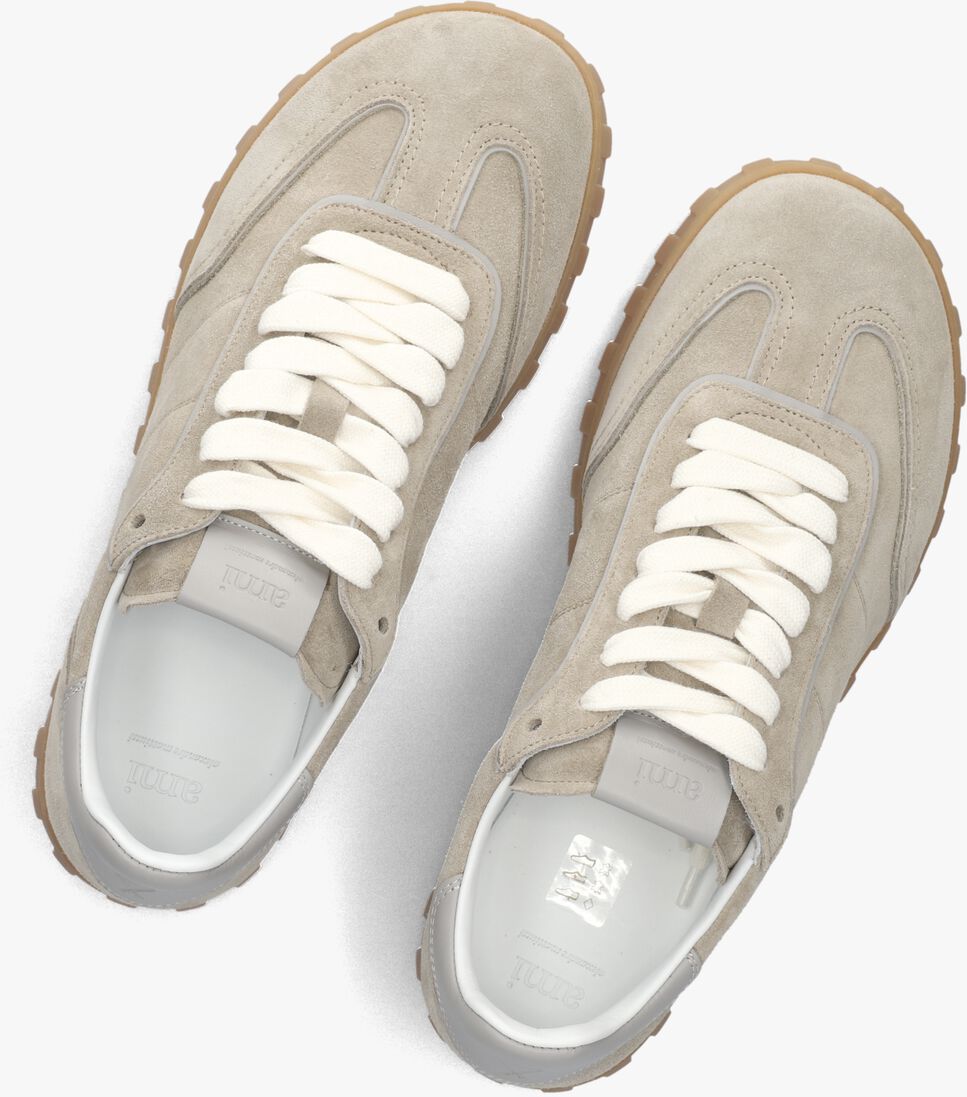 grijze ami paris lage sneakers sn433 suede
