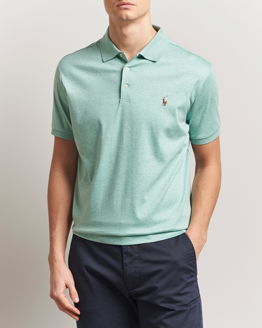 Polo Ralph Lauren Luxury Pima Cotton Polo Celadon Heather