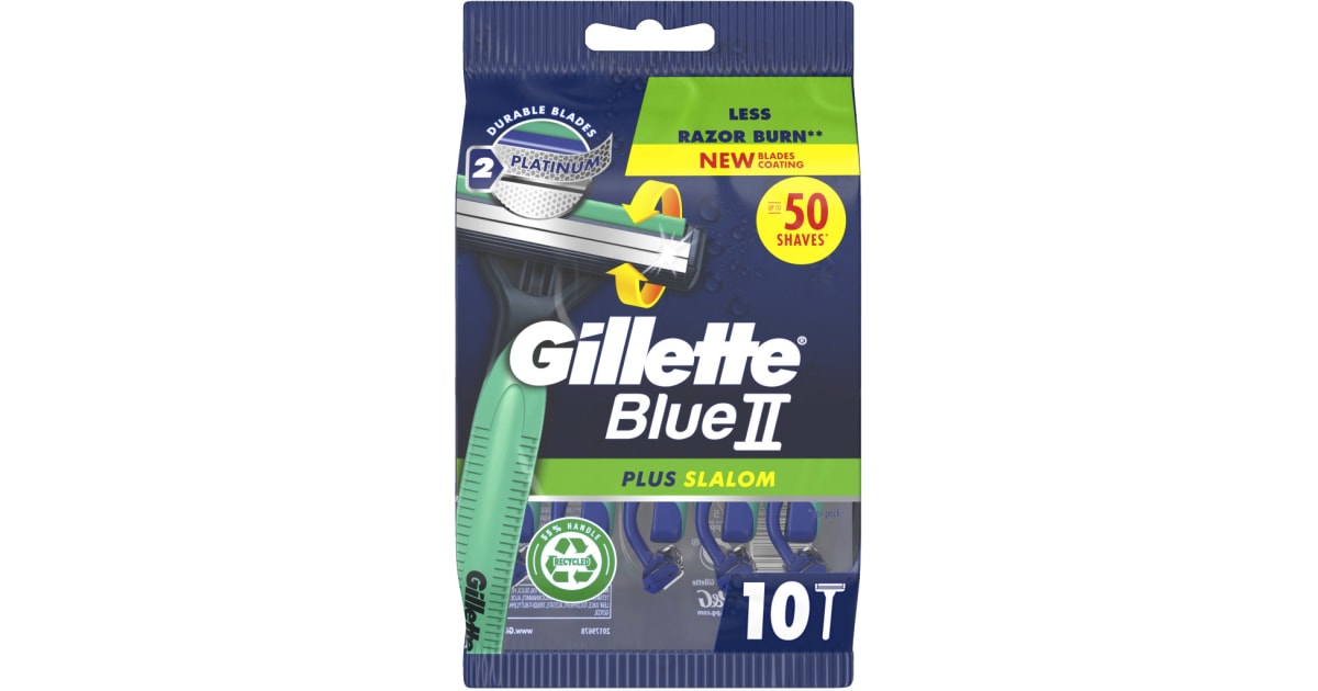 Gillette Blue 2 Plus Slalom Einwegrasierer 10er-Packung