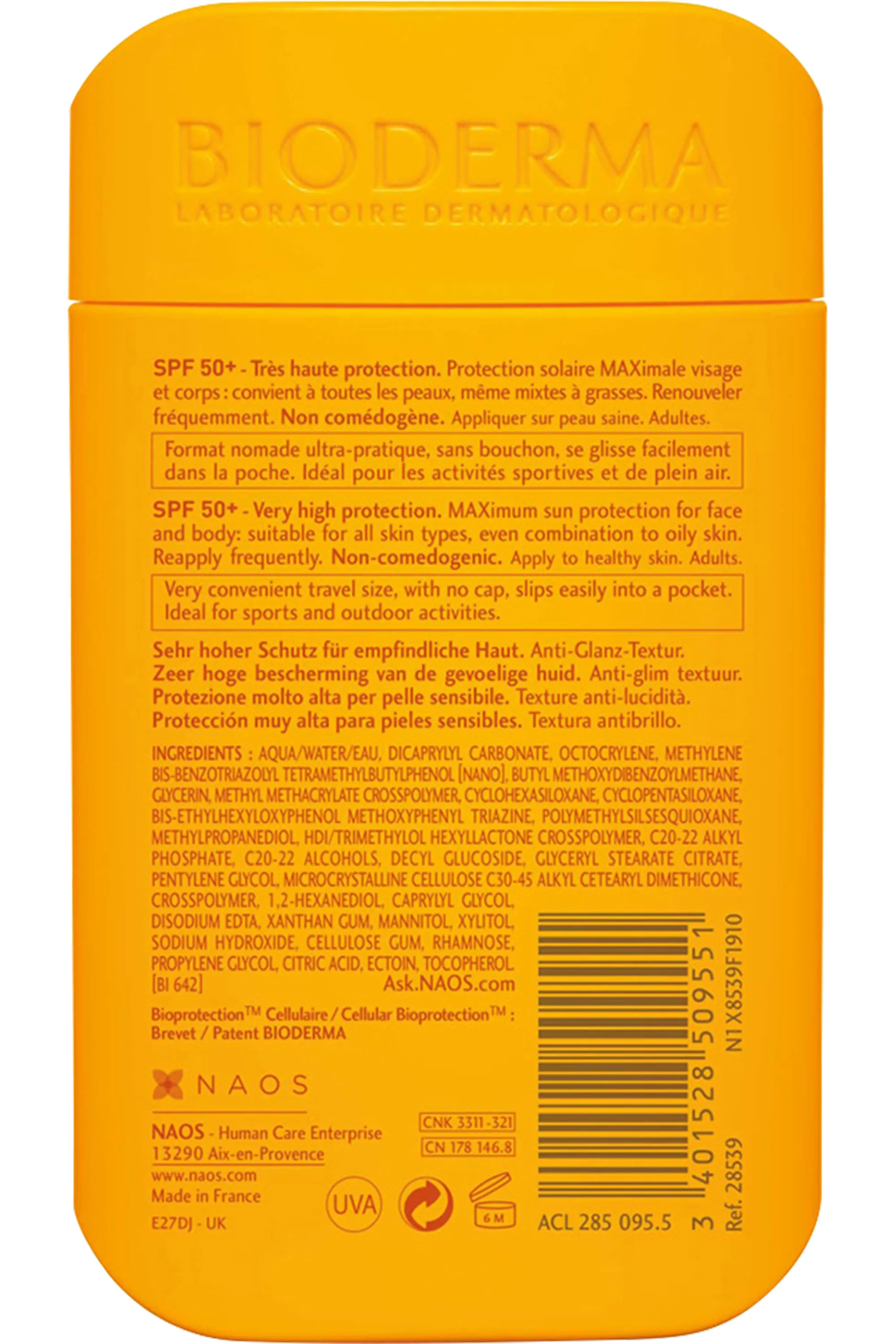 Bioderma Crème solaire visage Photoderm MAX Aquafluide SPF50+-30 ml