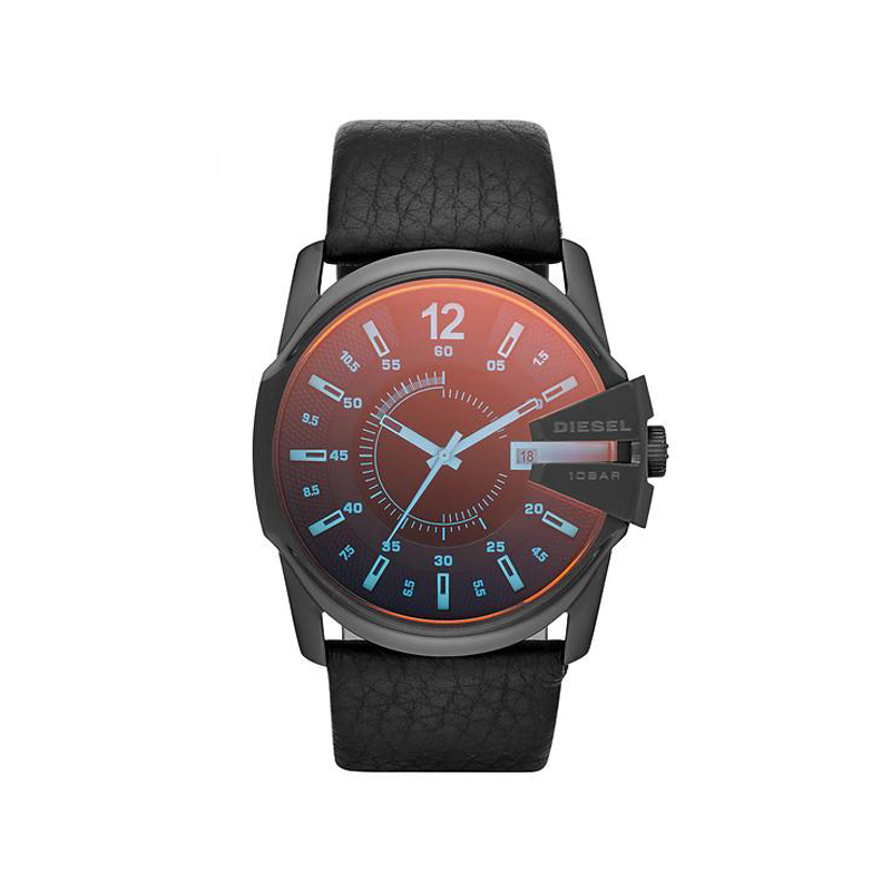 Montre Diesel homme acier bracelet cuir