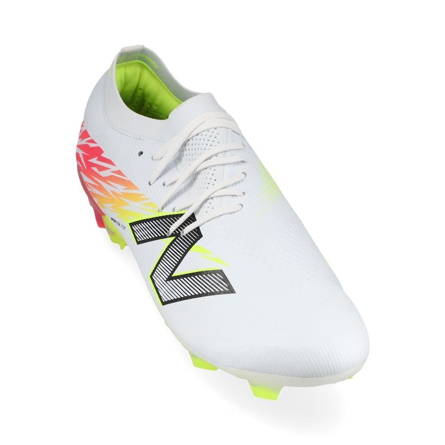 New Balance Furon V8 Elite FG Flash Point - Blanc/Rouge/Argenté