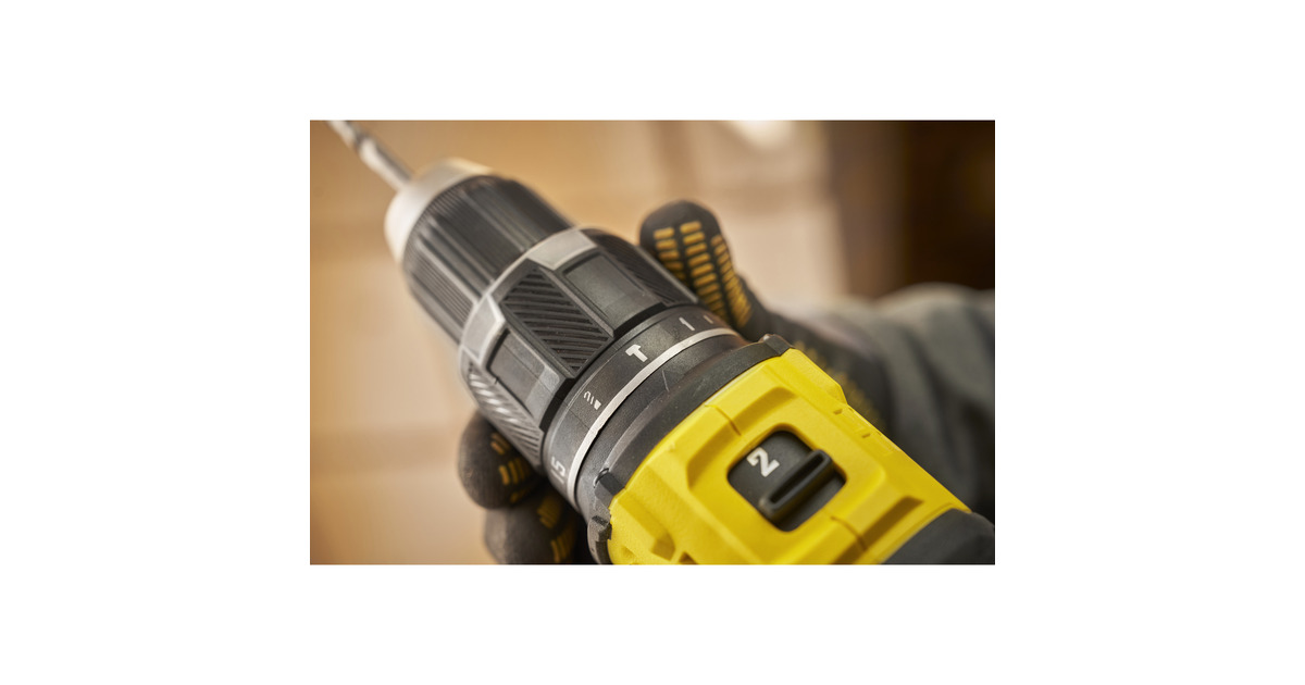 StanleyFATMAX V20 18V Schroefklopboormachine klopboorschroevendraaier  (Zwart/geel, Accu en oplader niet inbegrepen)