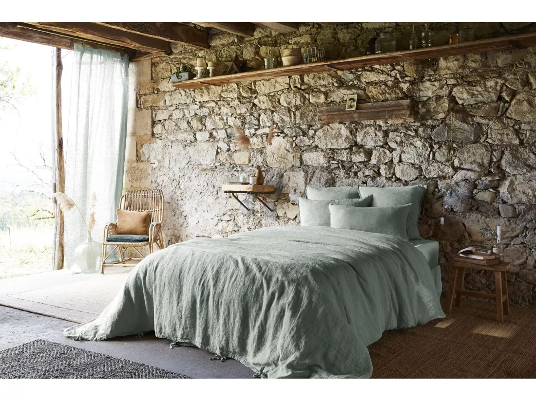 Housse de Couette 260 x 240 cm SOLINE Eucalyptus