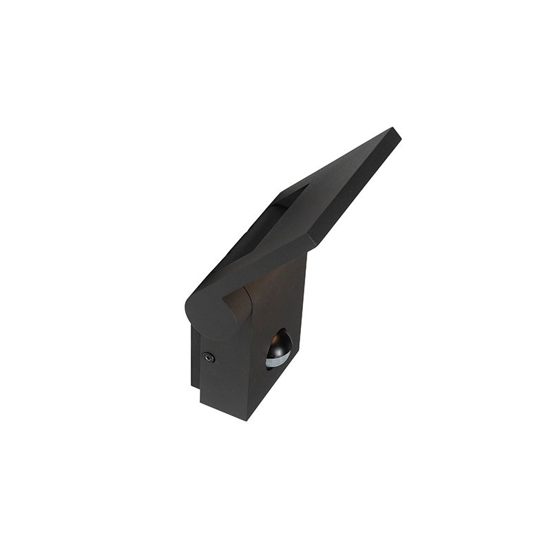 Buitenwandlamp antraciet incl. LED IP54 met bewegingssensor - Zane