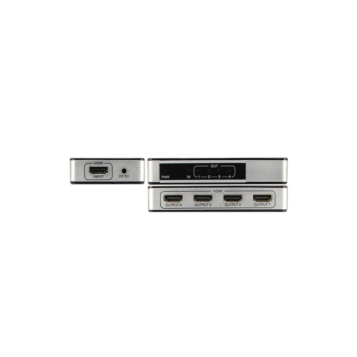 HDMI-splitter 1 x 4 UltraHD 4K 60Hz 3D HDMI V2.0 HDCP 2.2 18 Gbps