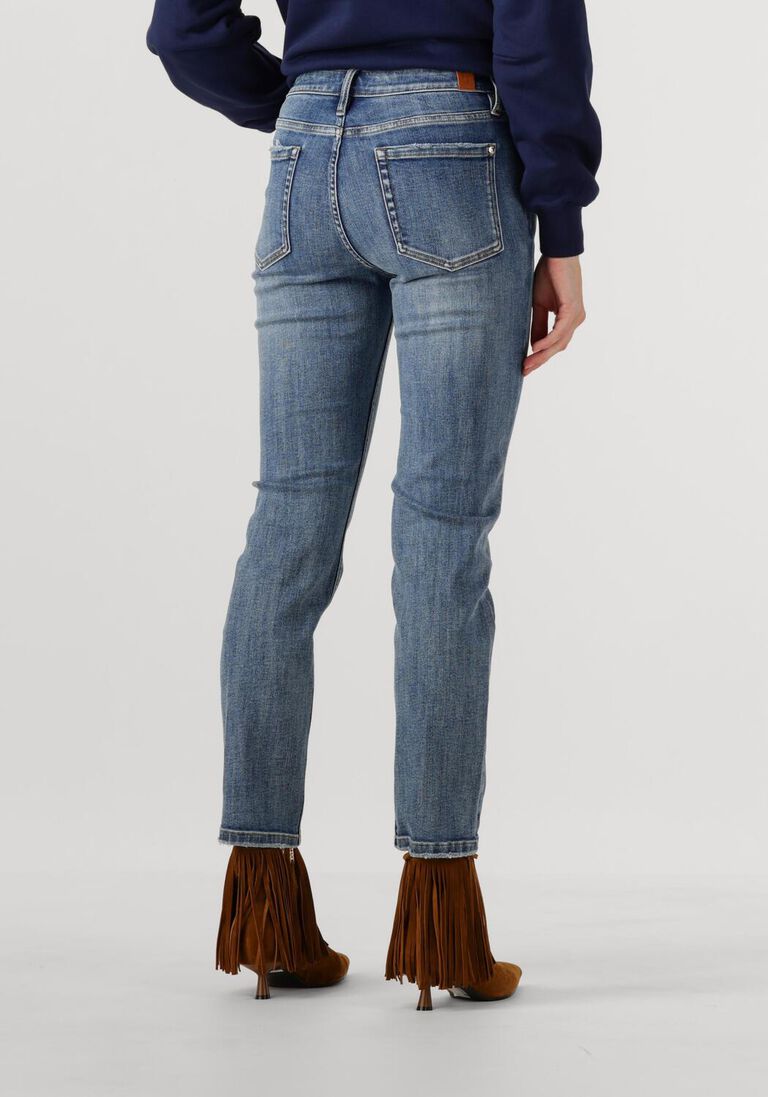 blauwe janice slim fit jeans cooper