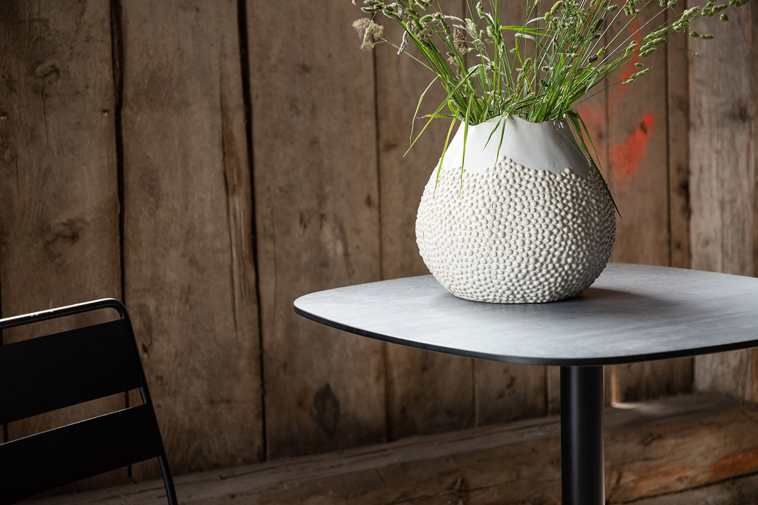 Marista Tuintafel - ø70cm - Zwart