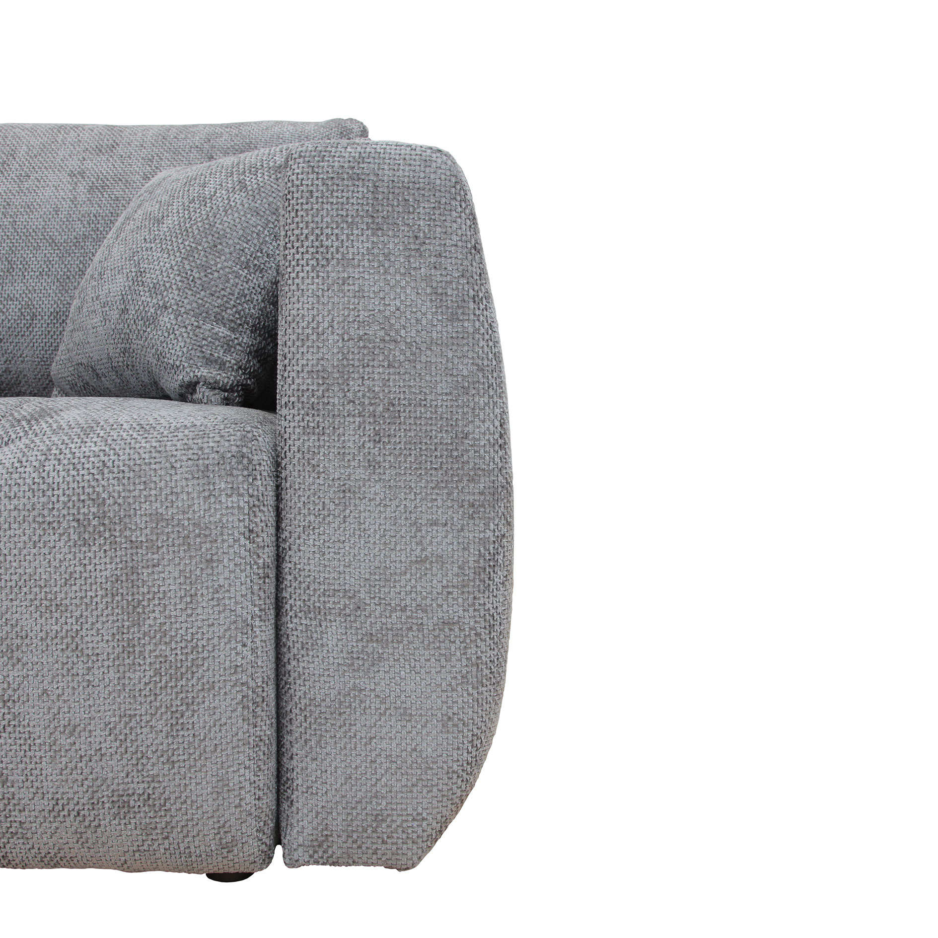 Big Sofa - grau - mit Staukasten und Liegefunktion - 245 cm