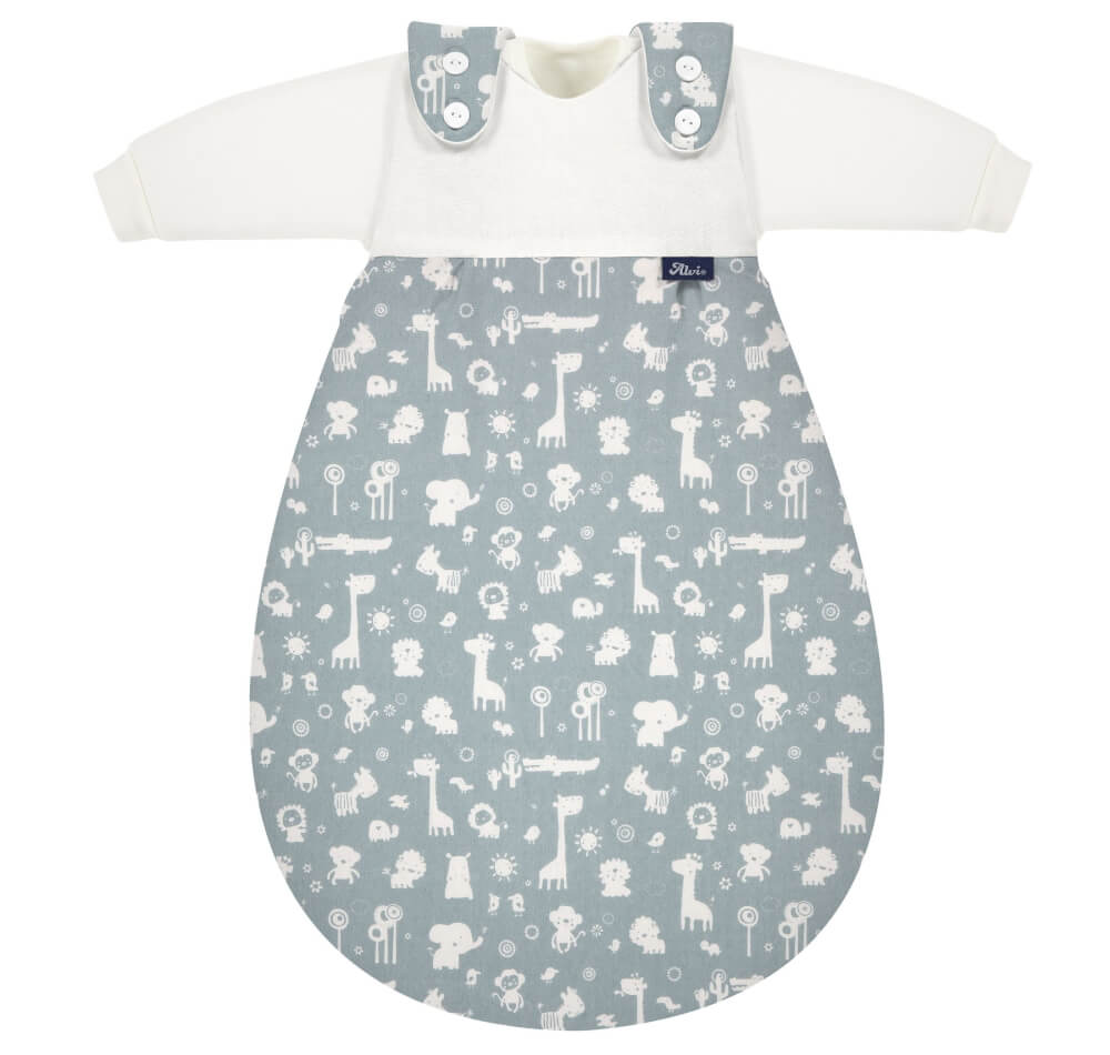ALVI Baby-Mäxchen 3-teilig Animals blau 68/74 cm