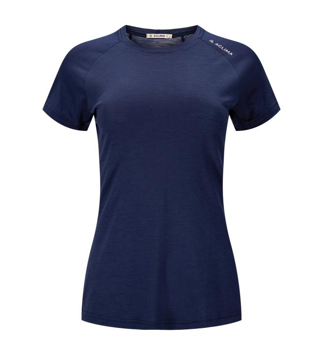 Aclima LightWool 140 Trail Tee Womens Navy Blazer