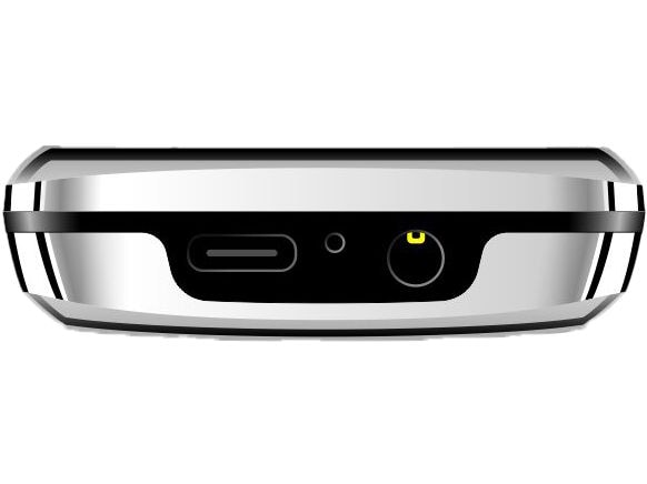 Inoi 288 s 4G Silber Kompaktes und robustes Mobiltelefon mit Metallschieber