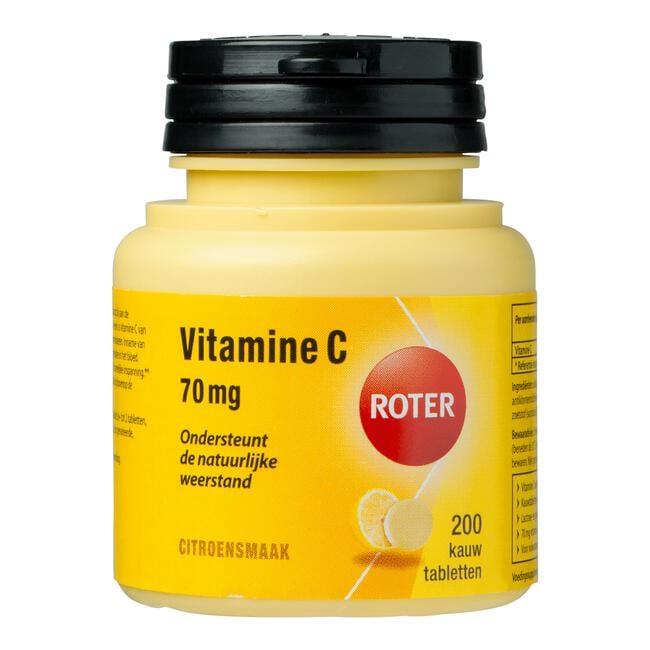 Roter Vitamine C 70 mg citroen 200 kauwtabletten