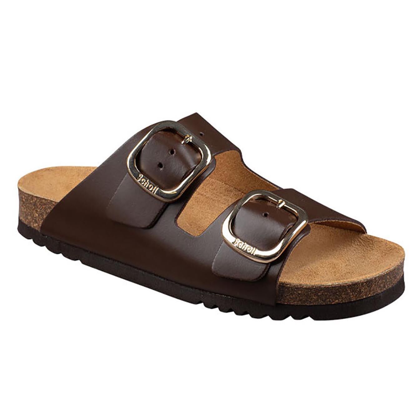 Scholl Mules en Cuir Noelle marron foncé