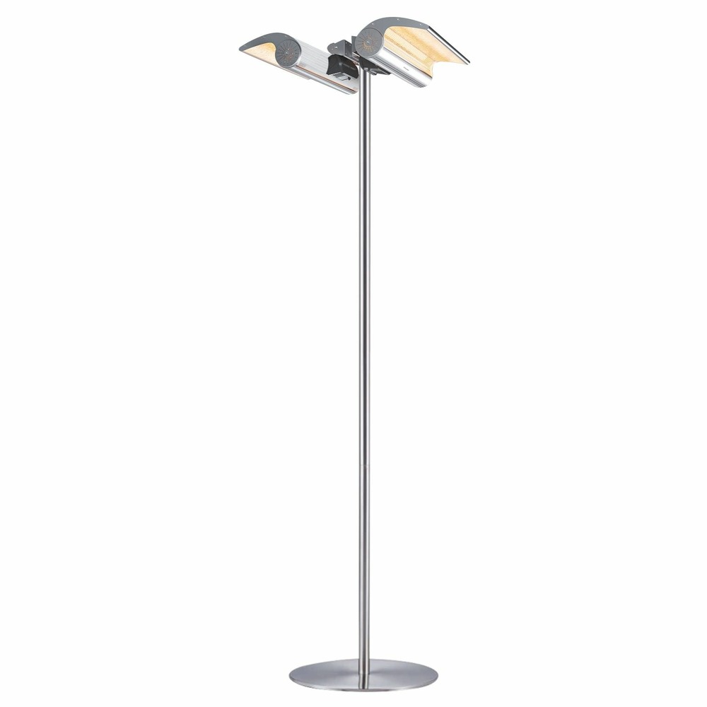 Lampadaire avec double chauffage sined stufa infrarossi terra 4000