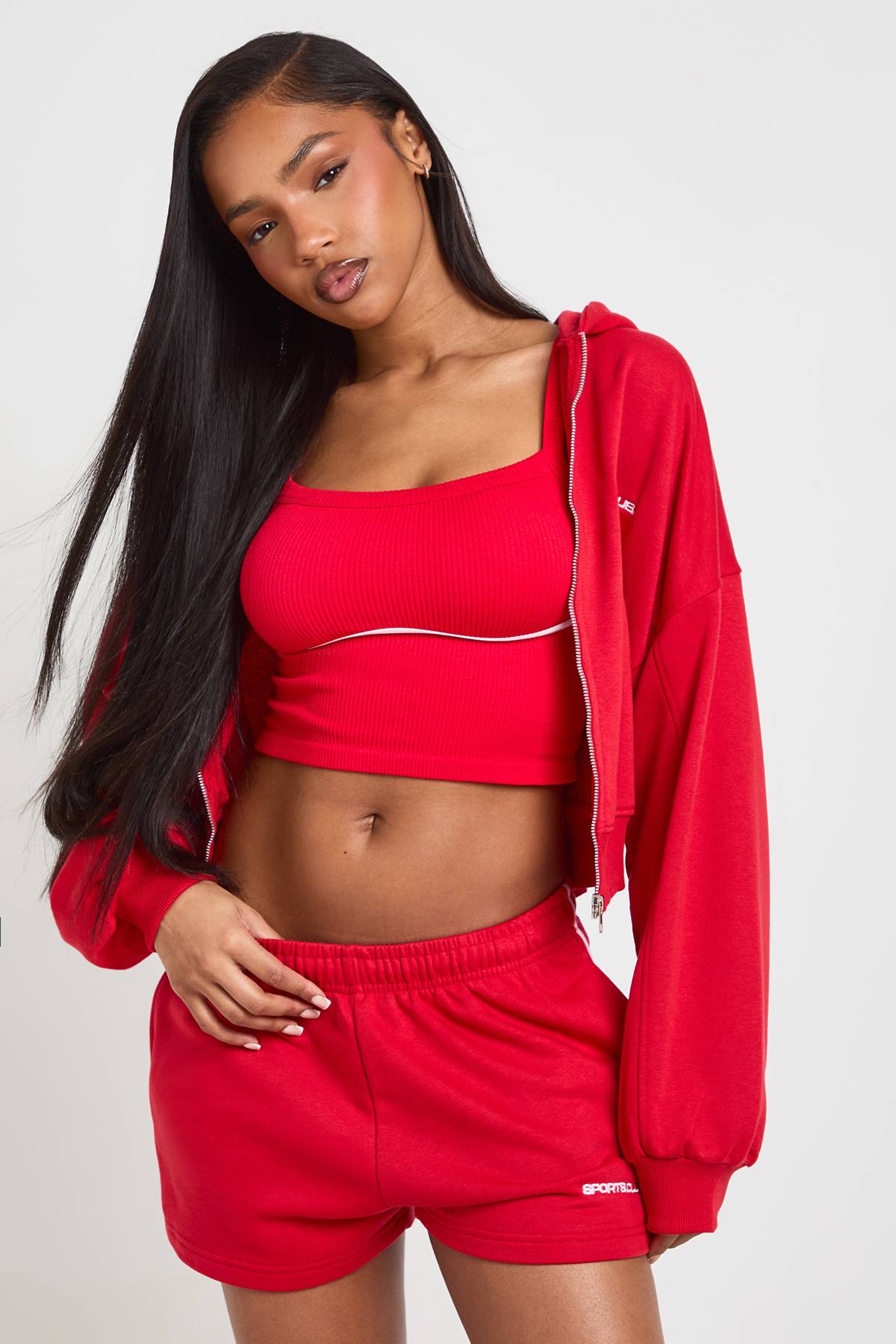 boohoo Sweat À Casynthétiqueche Zippé Brodé Sports Club
