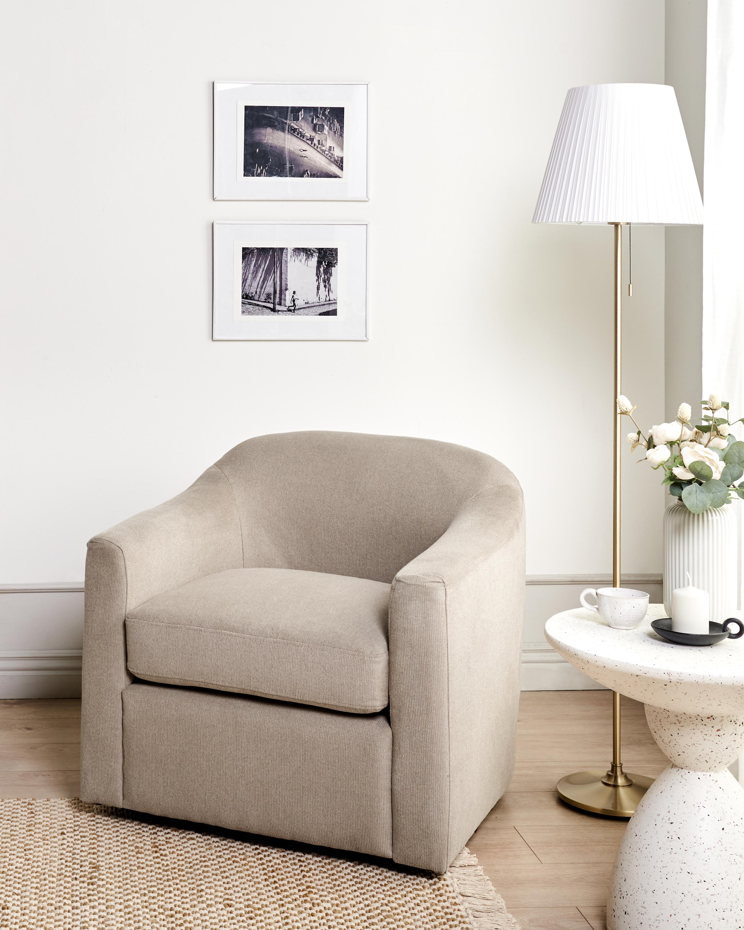 Draaifauteuil MAGNOR Stof Taupe