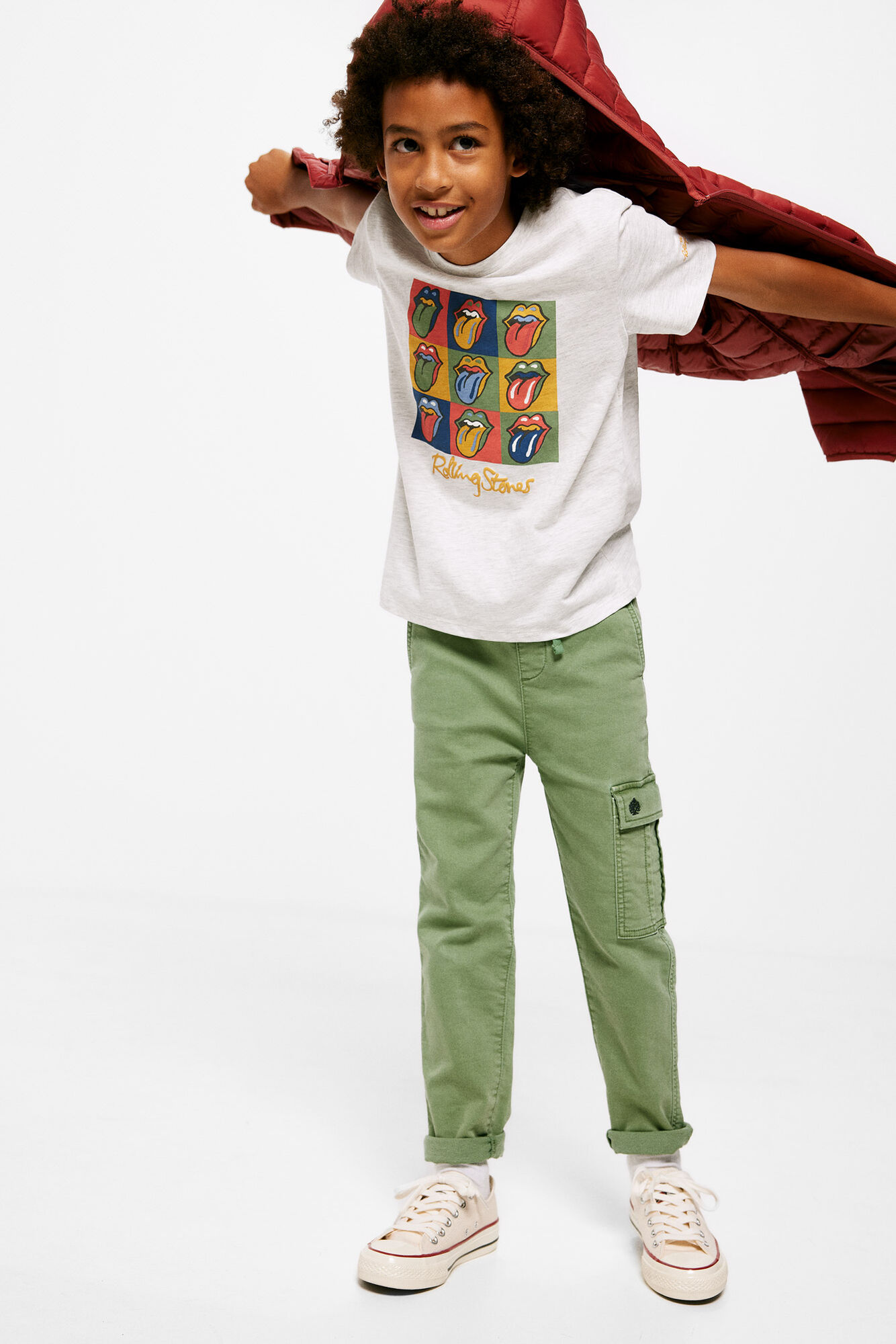 Camiseta infantil dos Rolling Stones