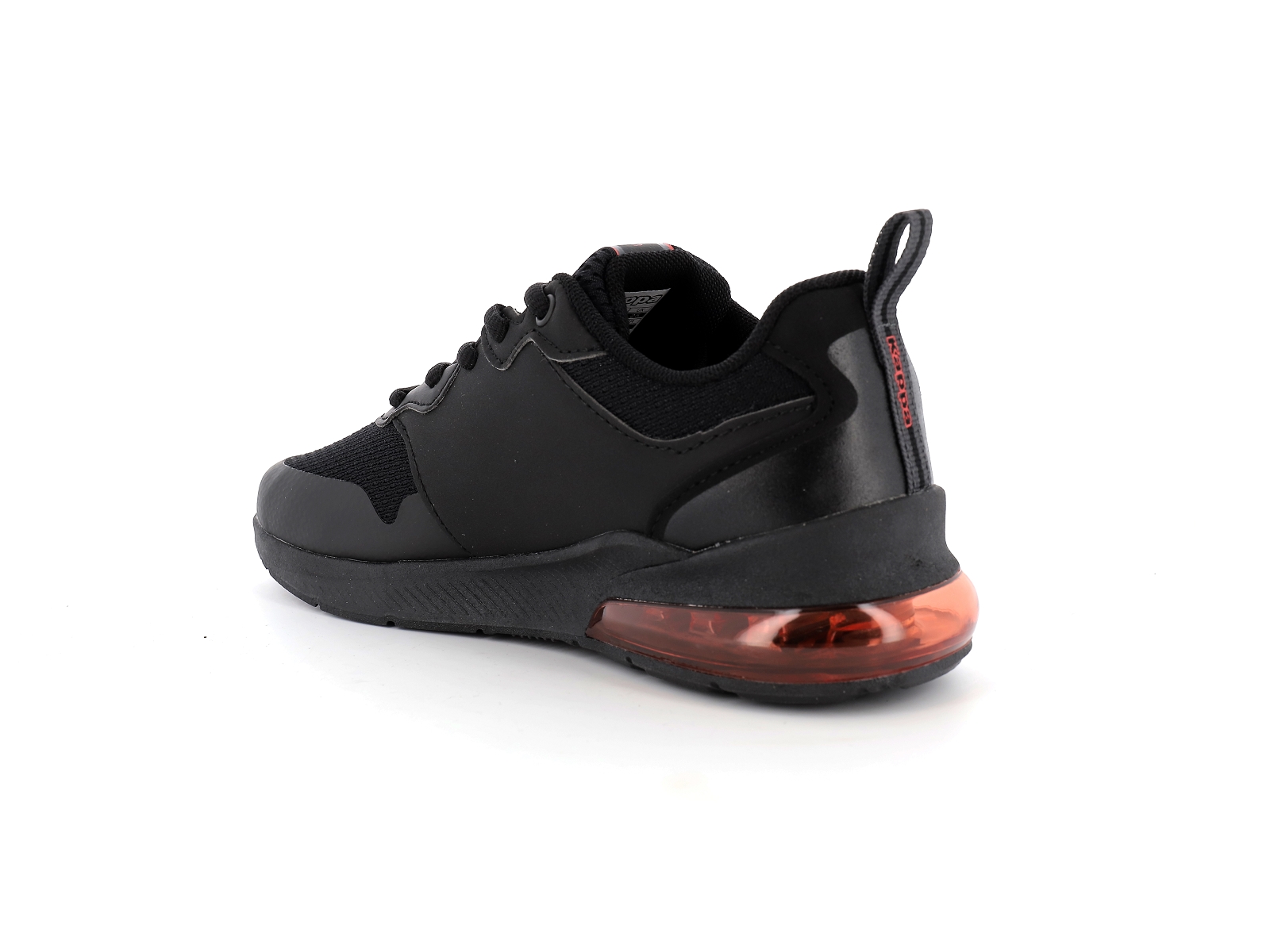 Kappa-33152YW Matières combinées Noir Rouge