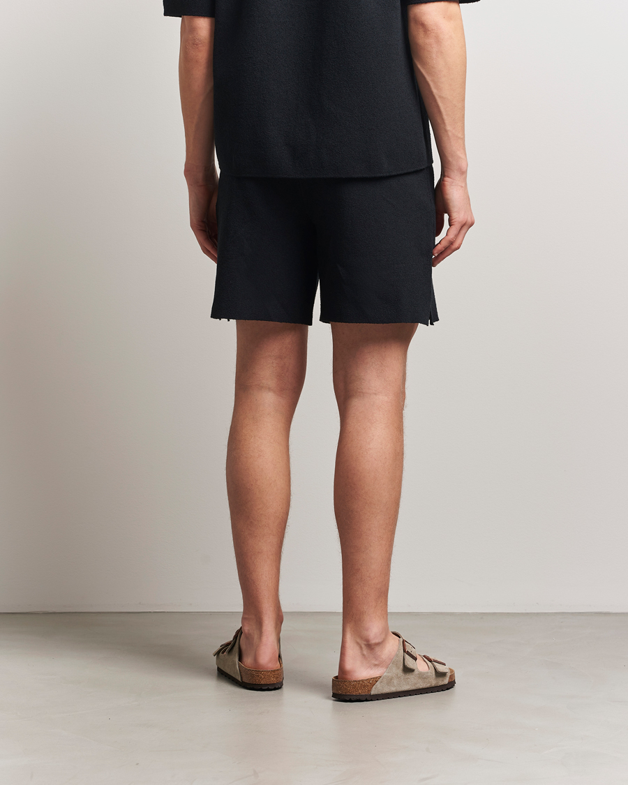 J.Lindeberg Simon Knitted Boucle Shorts Black