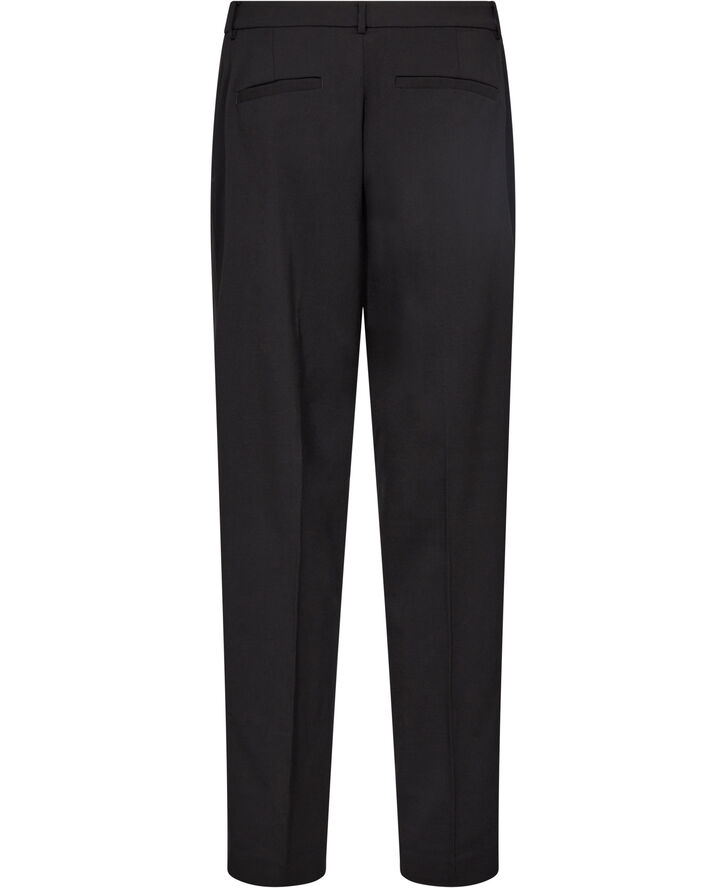 Lauren Ralph Lauren Satin-Stripe Wool Crepe Straight Pant Sort