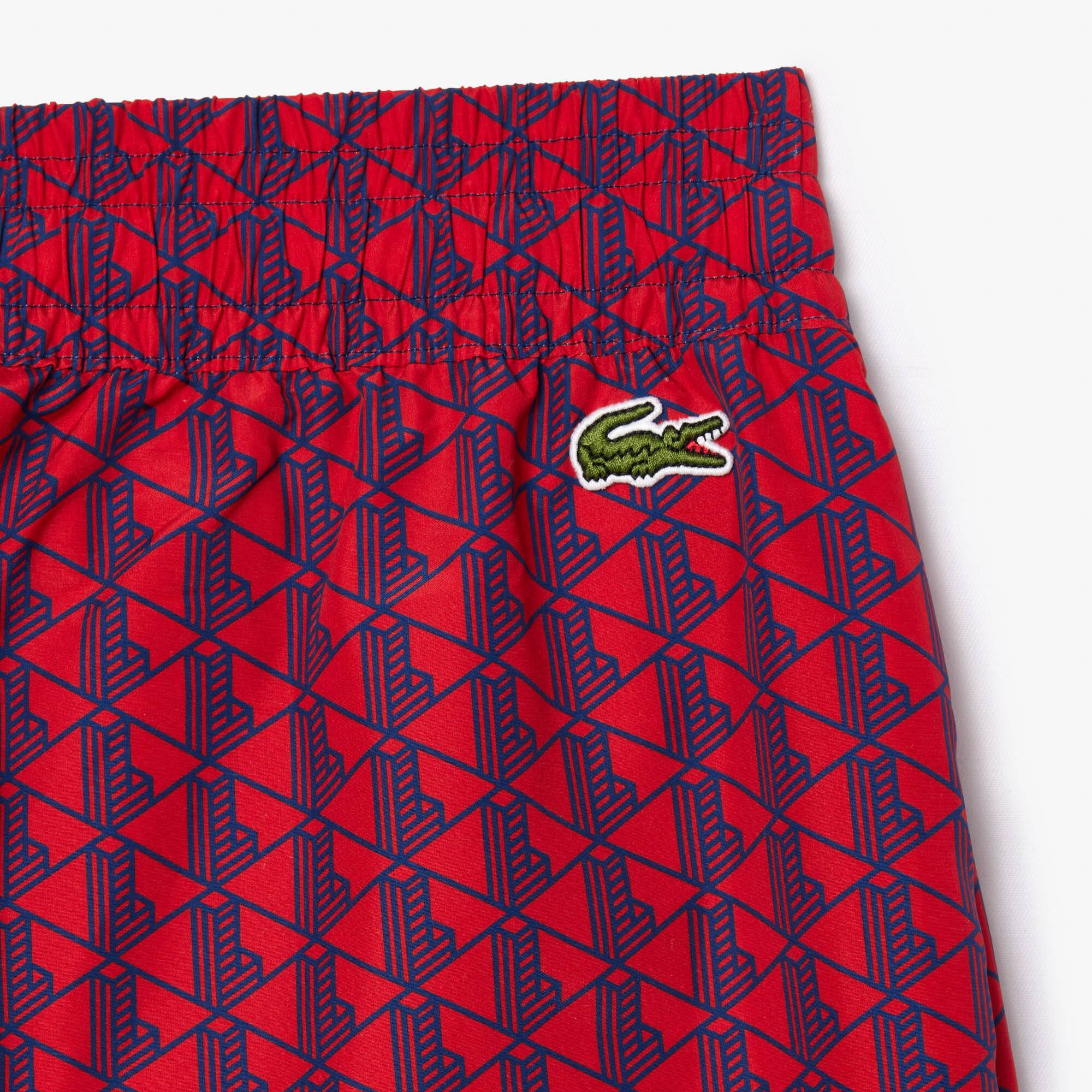 Trainingshose mit Monogramm-Ombré-Aufdruck Traningshosen - Rot - Lacoste - Damen