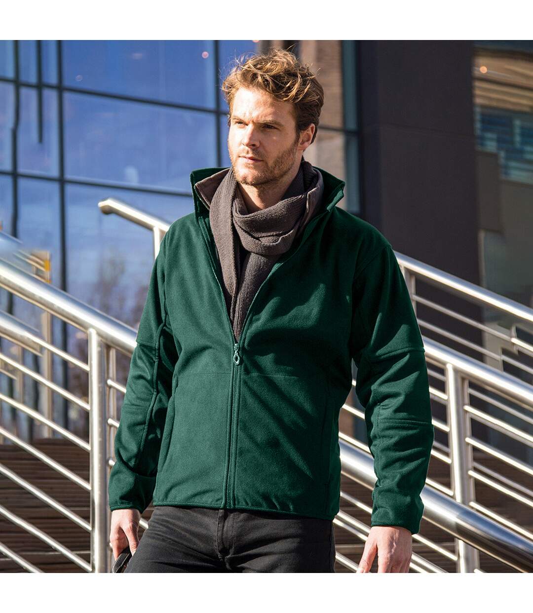 Result Osaka TECH Performance - Veste imperméable coupe-vent - Homme (Vert forêt) - UTBC867