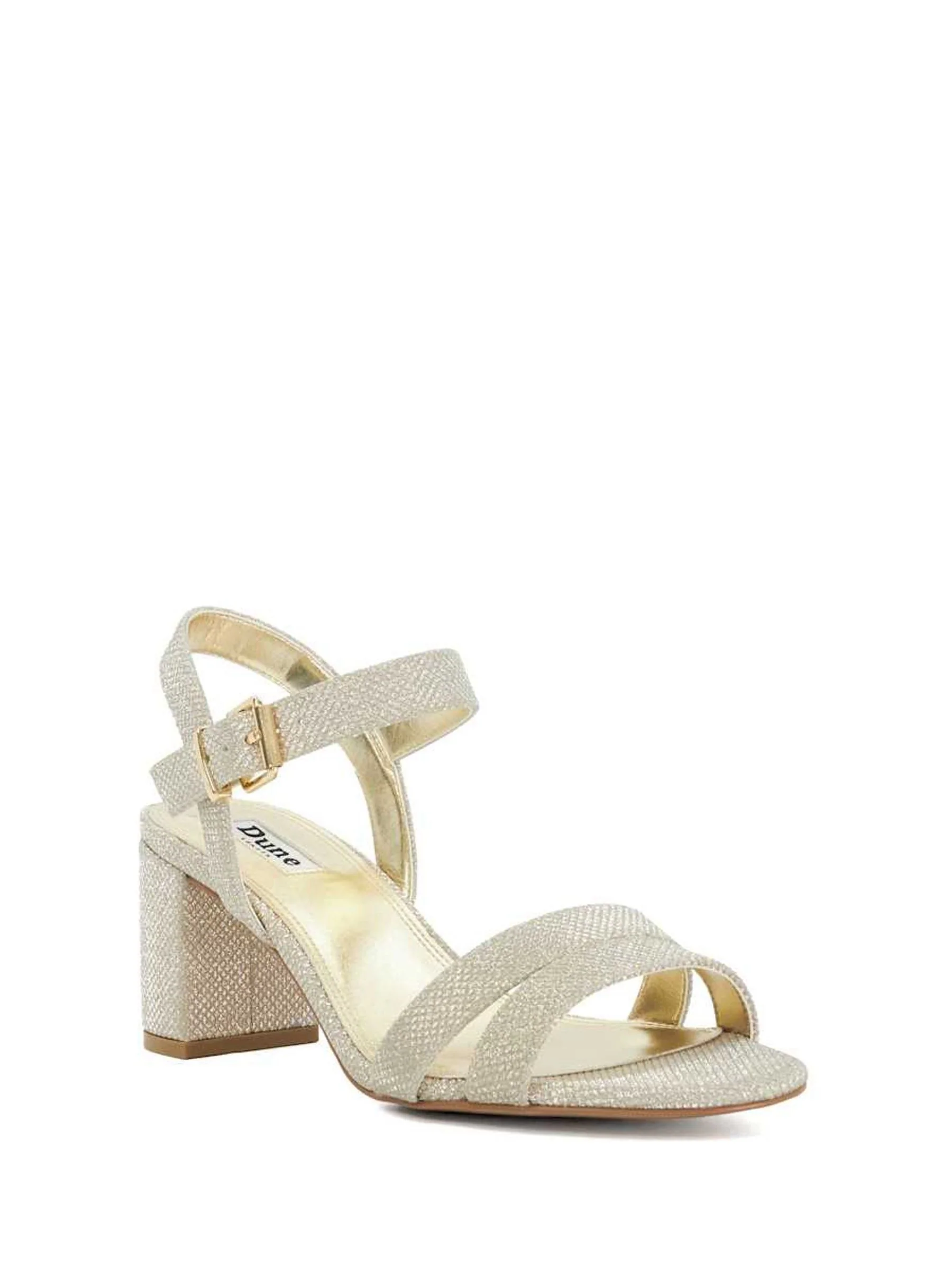 Goud - Dune London Merisa Block Heel Sandals