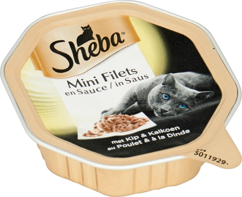 Sheba selection alu saus kip&kalkoen 85 g