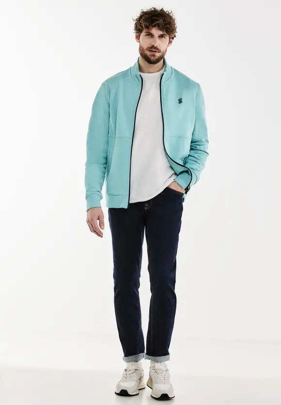 Troyer Sweatjacke - aurora turquoise