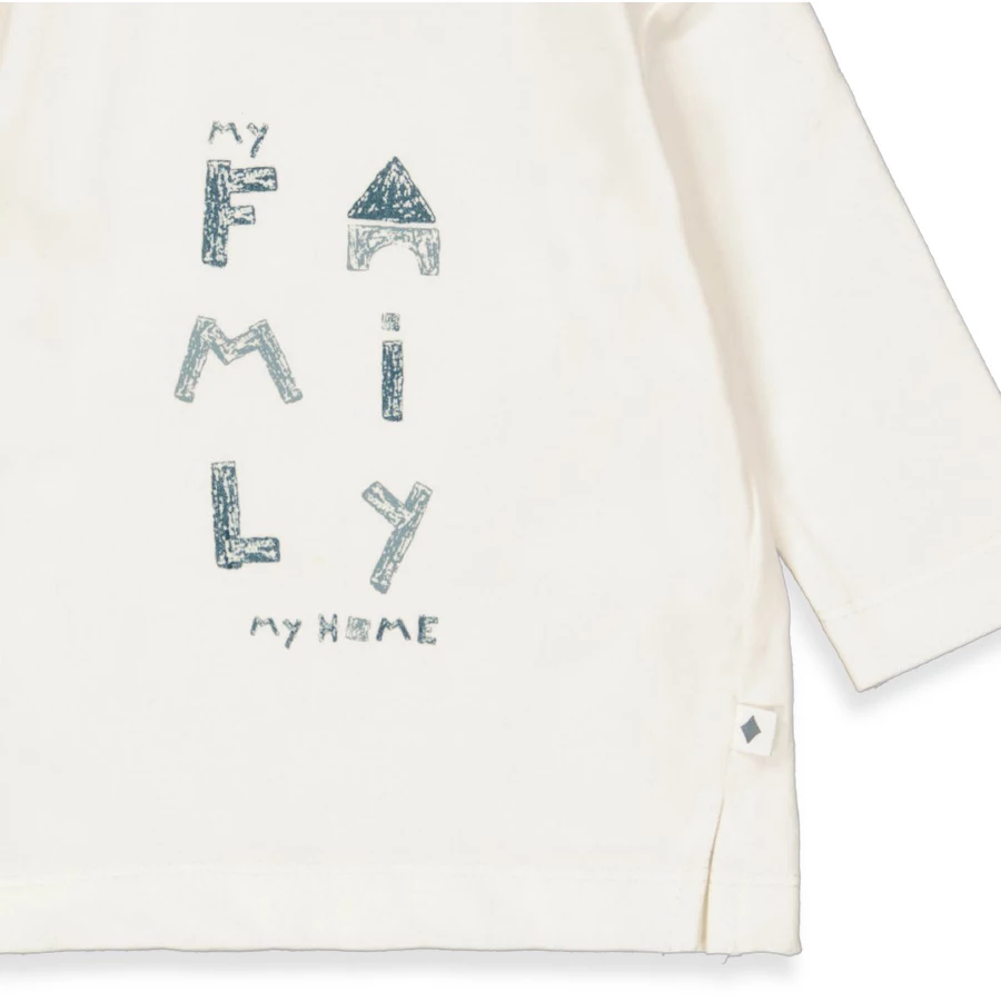Feetje Langarmshirt Family Offwhite