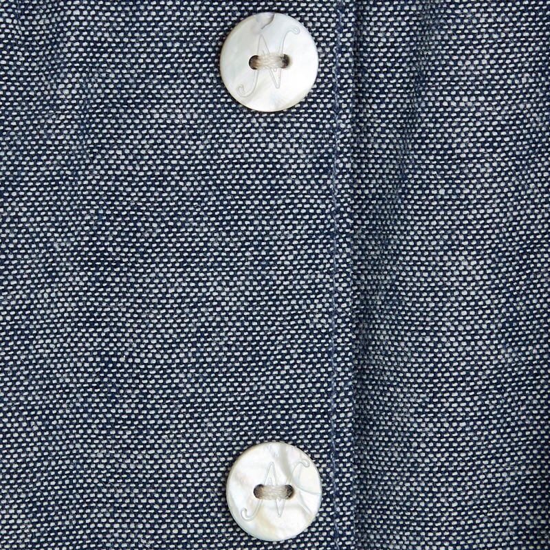 Robe sans manches bébé fille en chambray bleue Absorba Bleu