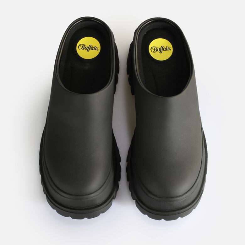 Aspha Clog 01 Chaussures basses véganes, noir