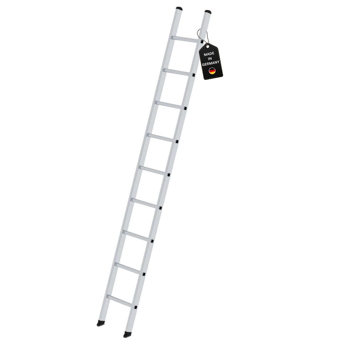 PROREGAL sportschuifladder 350 mm breed zonder dwarsbalk, 9 sporten