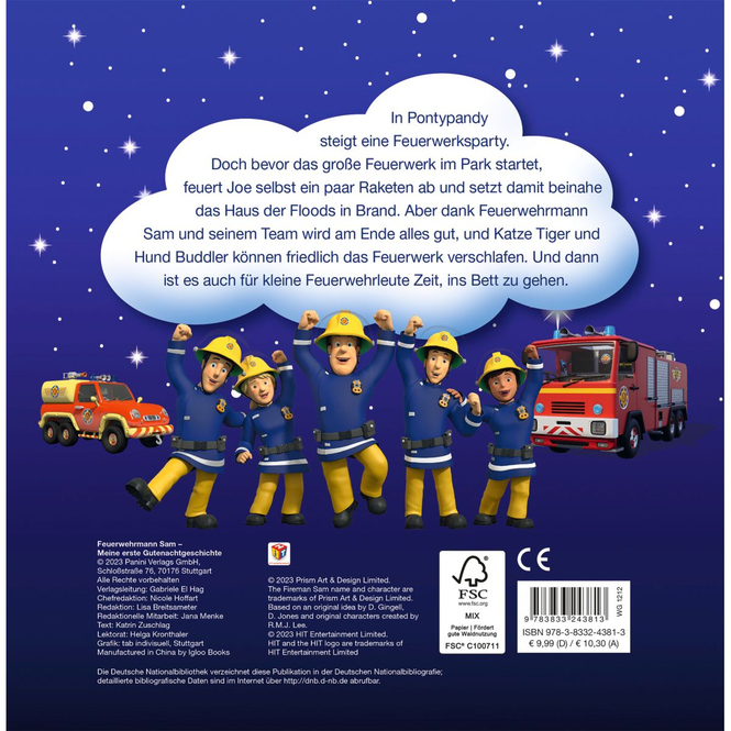 Feuerwehrmann Sam - Meine erste Gutenachtgeschichte