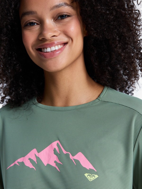 Boundless Spirit 3 T-Shirt technique à manches courtes Vert Femme
