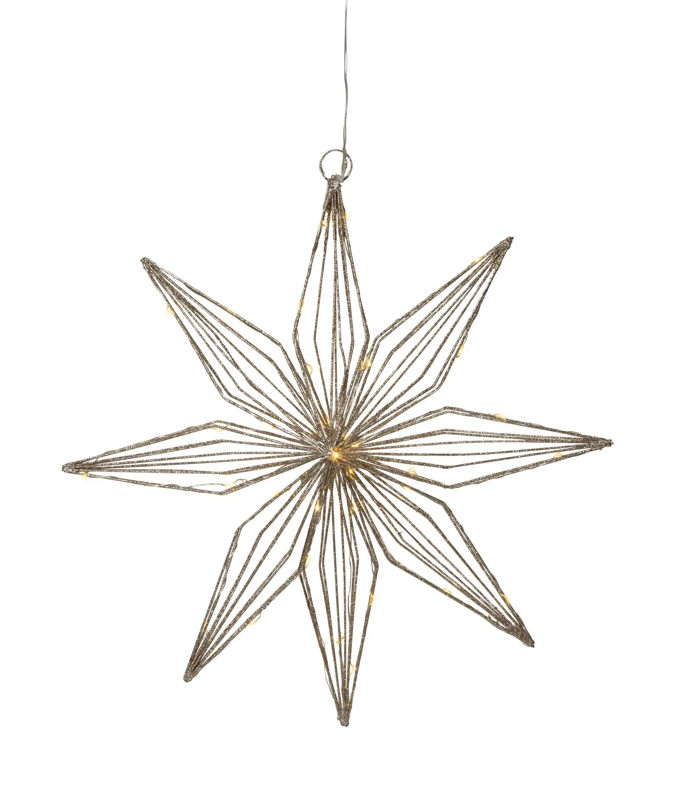 Adventsstjerne MetalChampagne Høyde 50 cm