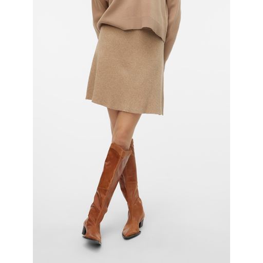 Vero Moda Gold Skater Nederdel, Silver Mink, XL