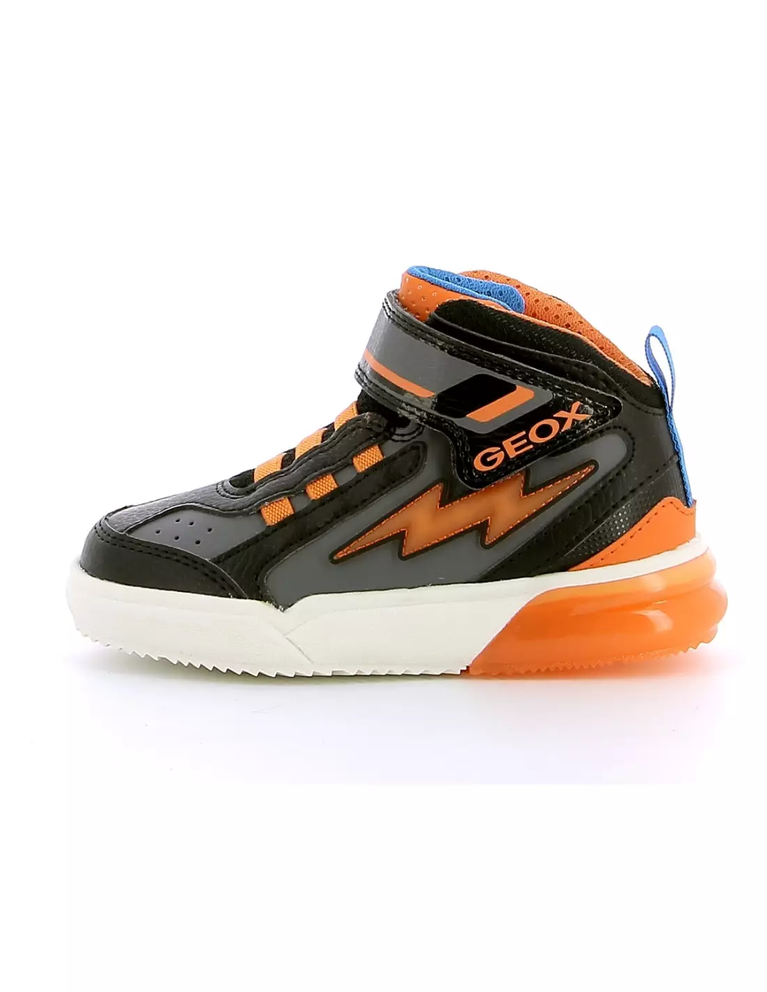 GEOX GRAYJAY - Sneakers Blackorangeflashyellow