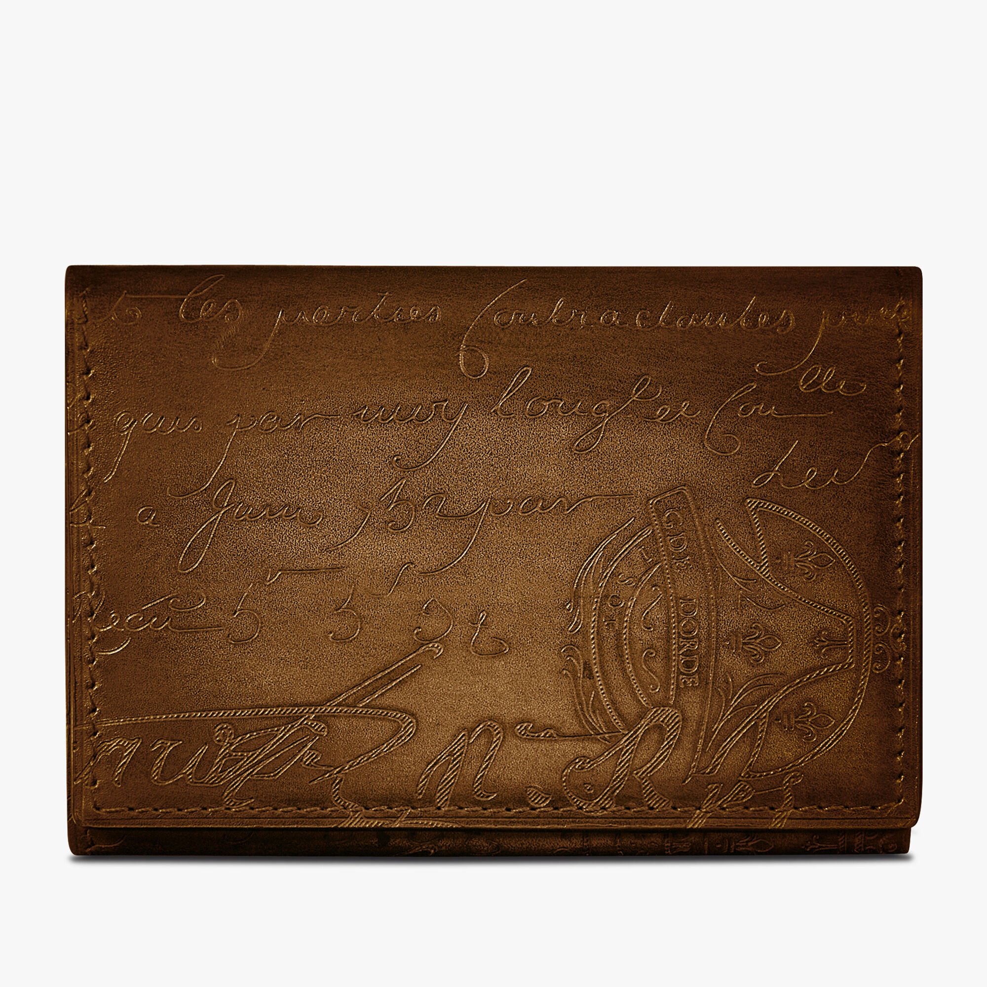 Porte-Cartes Imbuia En Cuir Scritto