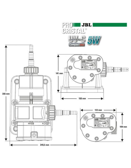 Jbl Procristal Uv-C Compact Plus 5 W - Filters - 5 Watt