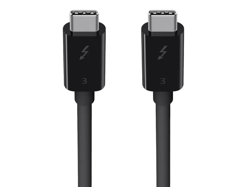 Belkin Thunderbolt 3 - Thunderbolt kabel - 24 pin USB-C (han) til 24 pin USB-C (han) - USB 3.1 Gen 2 / Thunderbolt 3 / DisplayPort 1.2 - 80 cm - sort - for P/N: F4U109tt