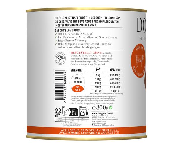 DOG'S LOVE Nassfutter für Hunde Adult, 6 x