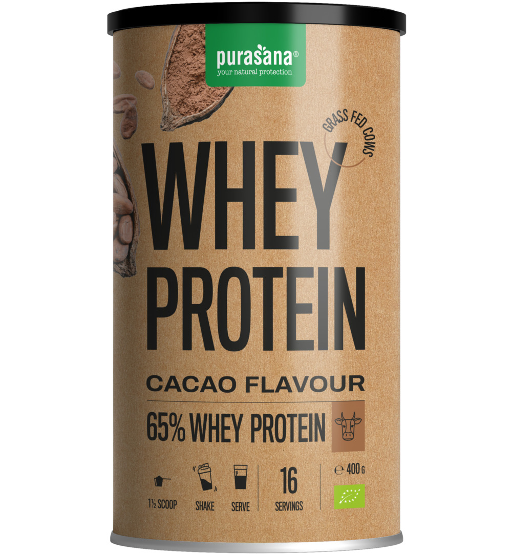 Purasana Whey proteine – cacao bio (400 gr)