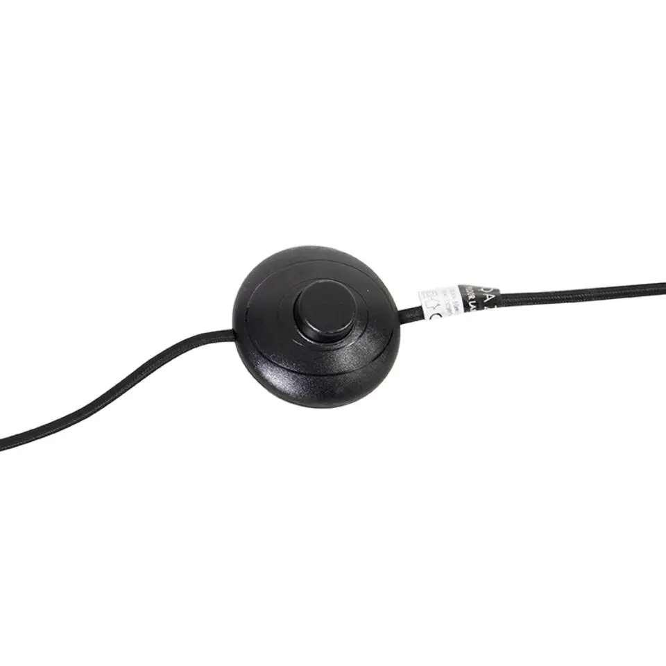 Qazqa vloerlampen qara beige e27